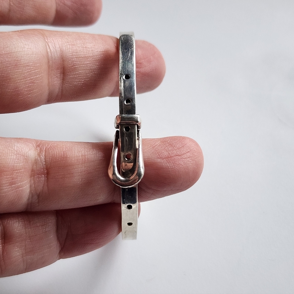 Taxco SS Hinged Buckle Bracelet - Picture 5 of 6